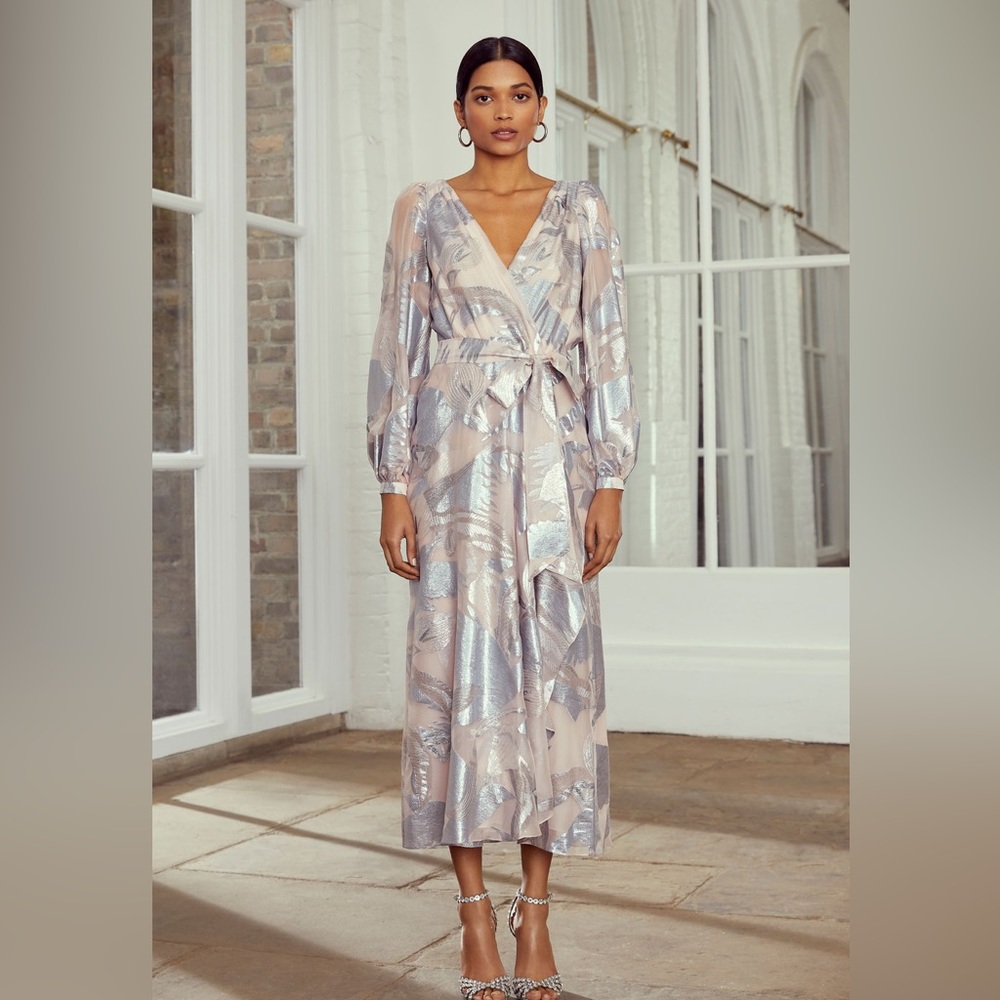 Temperley London Kitty Filcoupe Wrap Dress (2)